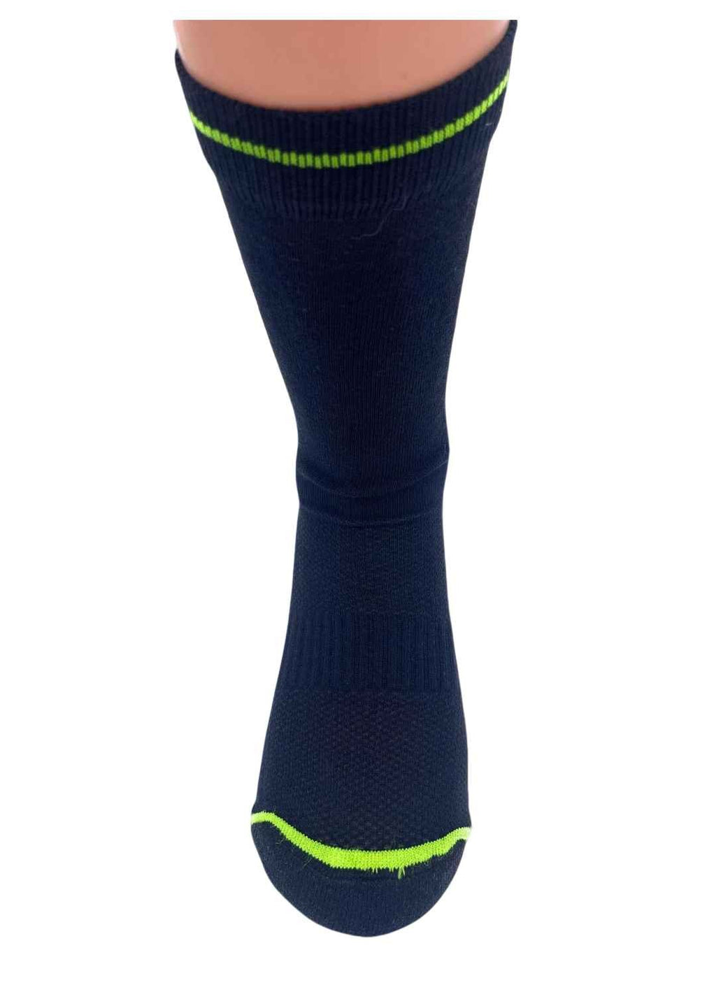 6 Paia di Calze da Lavoro Uomo, Rinforzate su Punta e Tallone, in Cotone Traspirante, Altezza a Metà Polpaccio