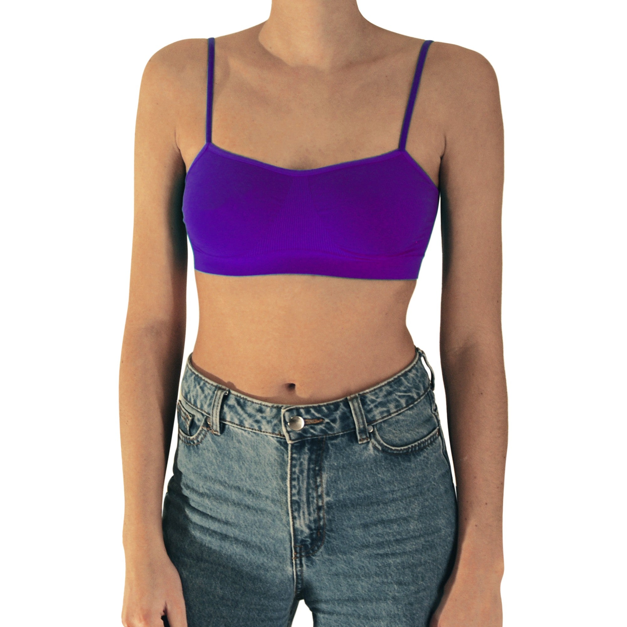 Brassiere Donna a Spalla Stretta in Microfibra, tantissimi colori disponibili