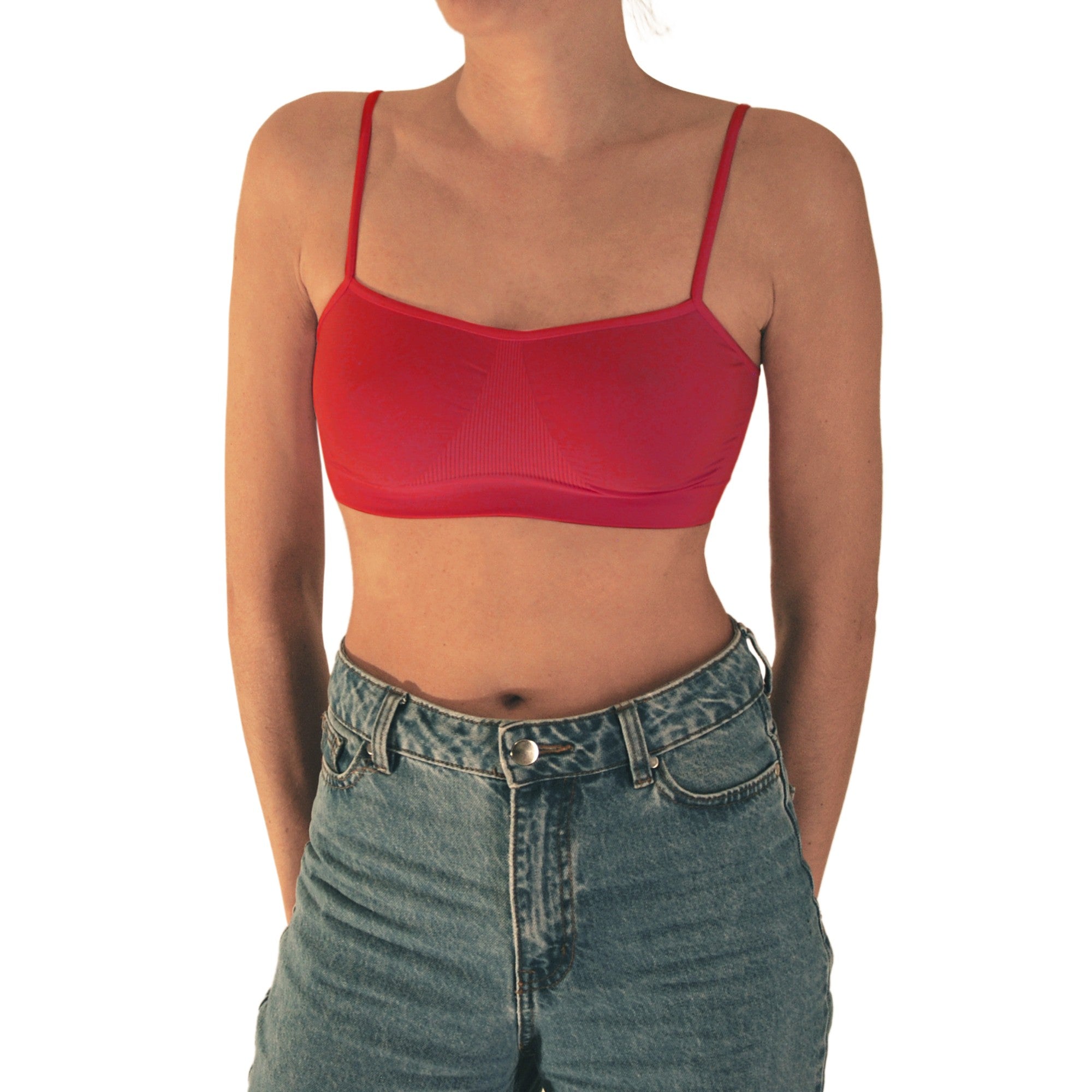 Brassiere Donna a Spalla Stretta in Microfibra, tantissimi colori disponibili