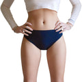3 pz Slip Vita Media da Donna in Microfibra, colore Blu