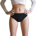 3 pz Slip Vita Alta da Donna in Microfibra, colore Nero, Bordeaux e Rosso