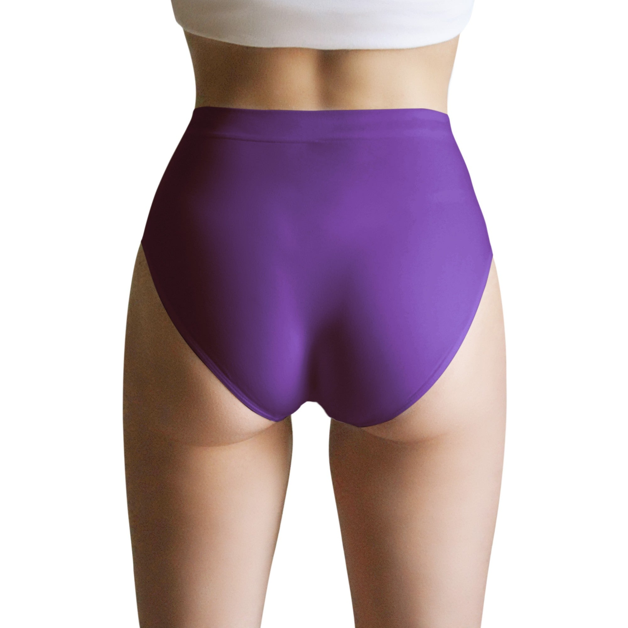 3 pz Slip Vita Alta da Donna in Microfibra, colore Nero, Bordeaux e Rosso