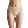 3 pz Slip Vita Media da Donna in Microfibra, colore Nudo