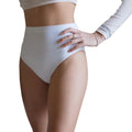 3 pz Slip Vita Alta da Donna in Microfibra, colore bianco, nero e nudo