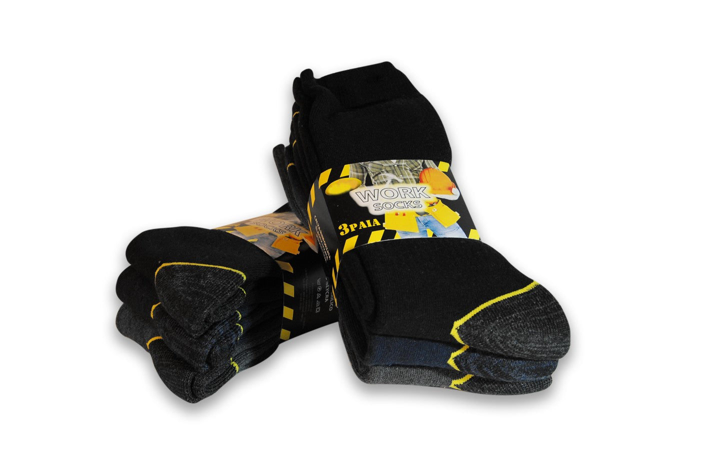 6 o 12 Paia di Calzini da lavoro modello al polpaccio, in spugna di cotone, per scarpe antinfortunistiche