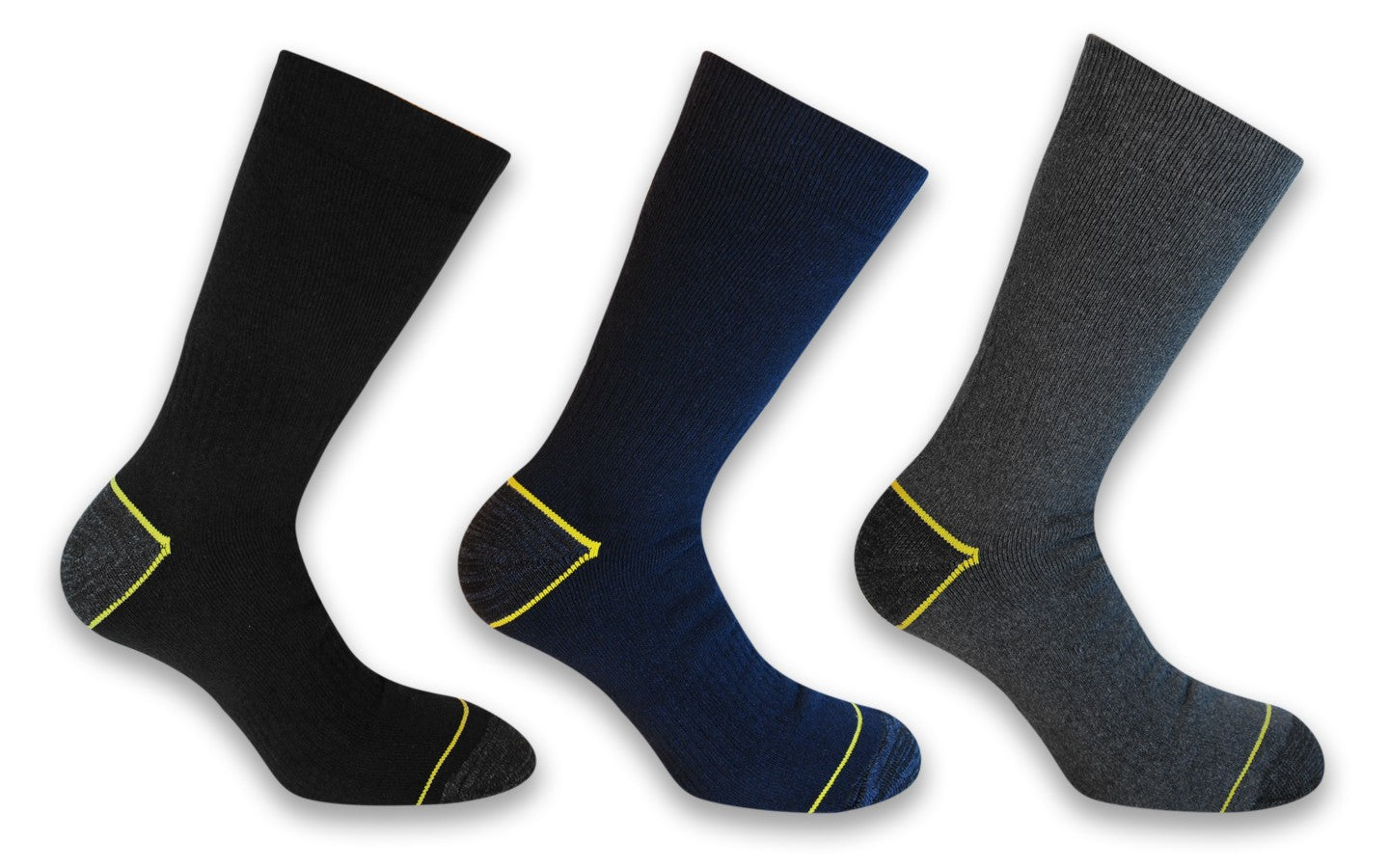 6 o 12 Paia di Calzini da lavoro modello al polpaccio, in spugna di cotone, per scarpe antinfortunistiche