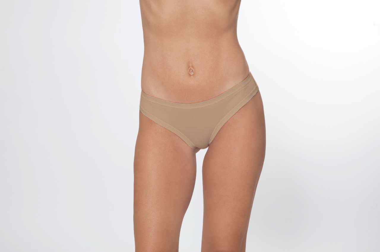 3 Slip donna a vita bassa in cotone elasticizzato, disponibili in vari colori