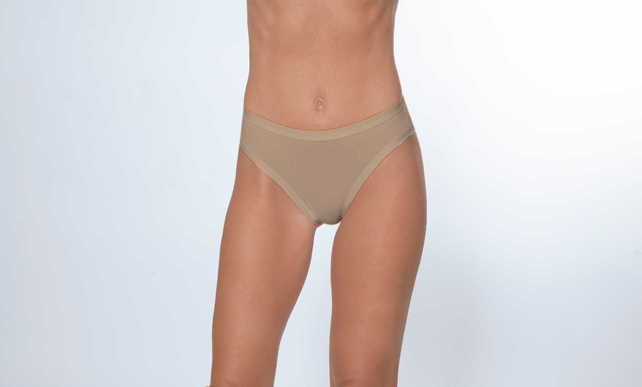 3 Slip donna a vita media in cotone elasticizzato, disponibili in vari colori