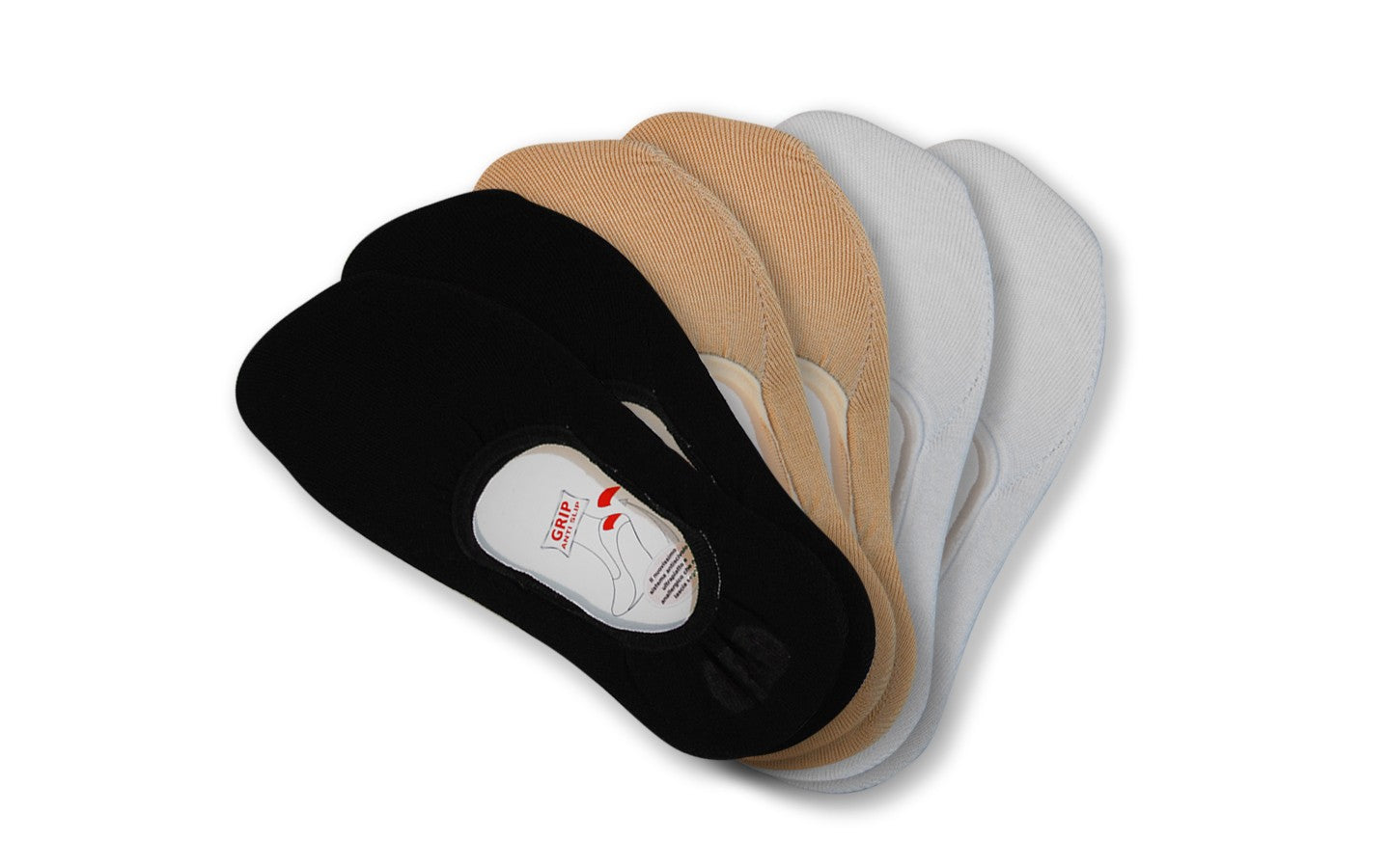 6 Paia di Calzini fantasmini unisex - salvapiede con Silicone antiscivolo sul tallone, in filo di scozia