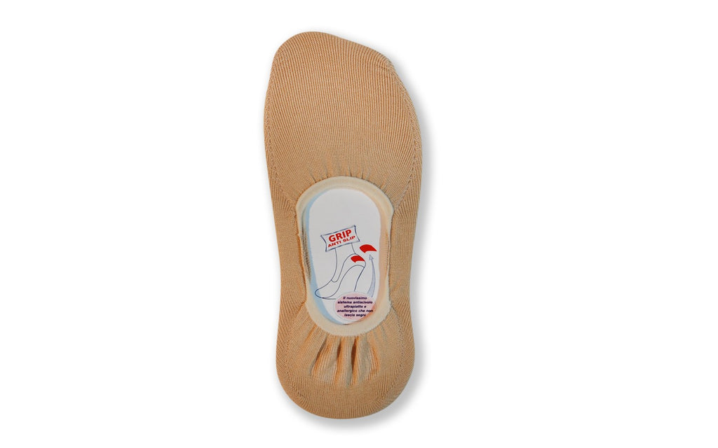 6 Paia di Calzini fantasmini unisex - salvapiede con Silicone antiscivolo sul tallone, in filo di scozia