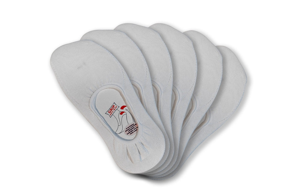 6 Paia di Calzini fantasmini unisex - salvapiede con Silicone antiscivolo sul tallone, in filo di scozia