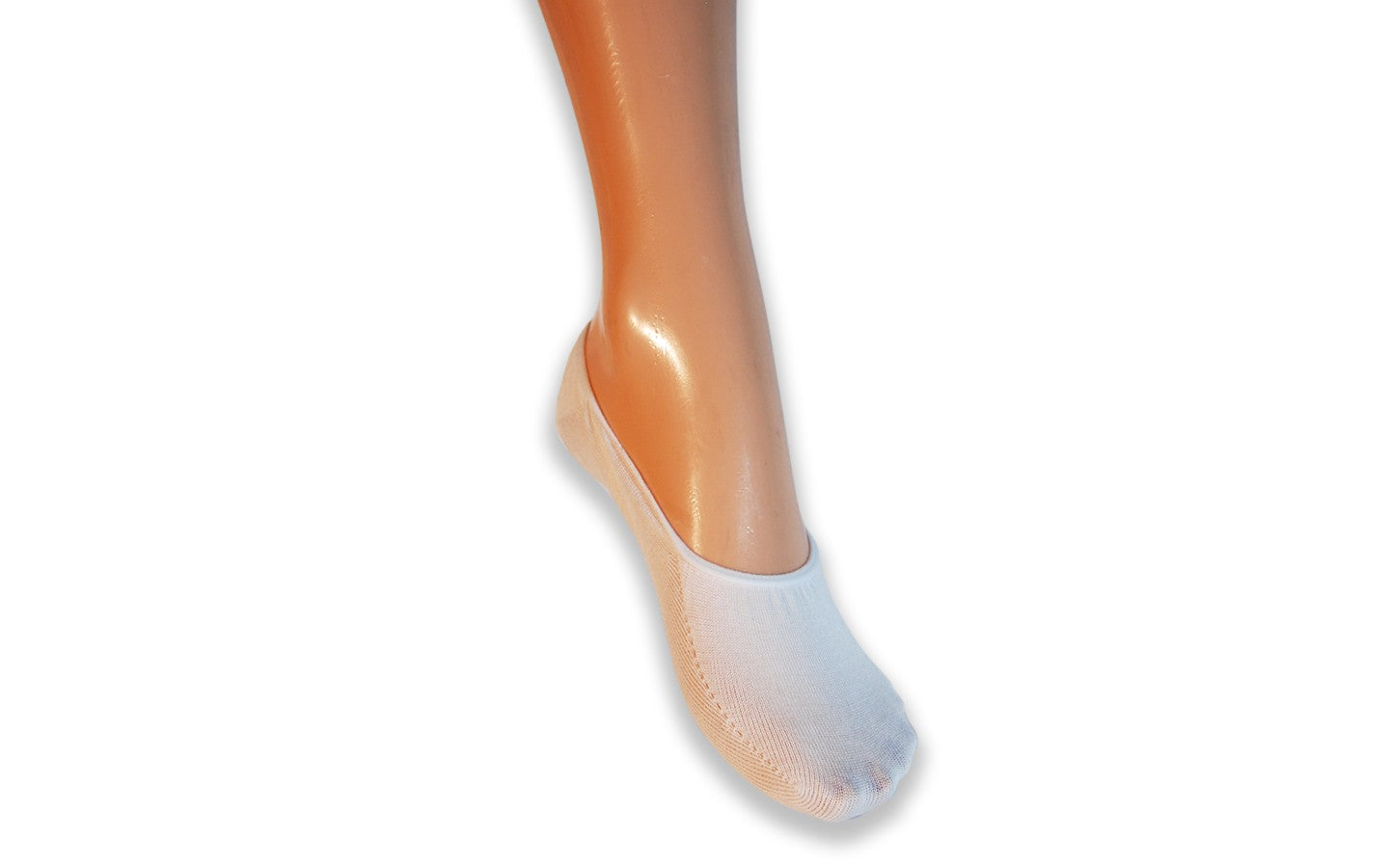 6 Paia di Calzini fantasmini unisex - salvapiede con Silicone antiscivolo sul tallone, in filo di scozia