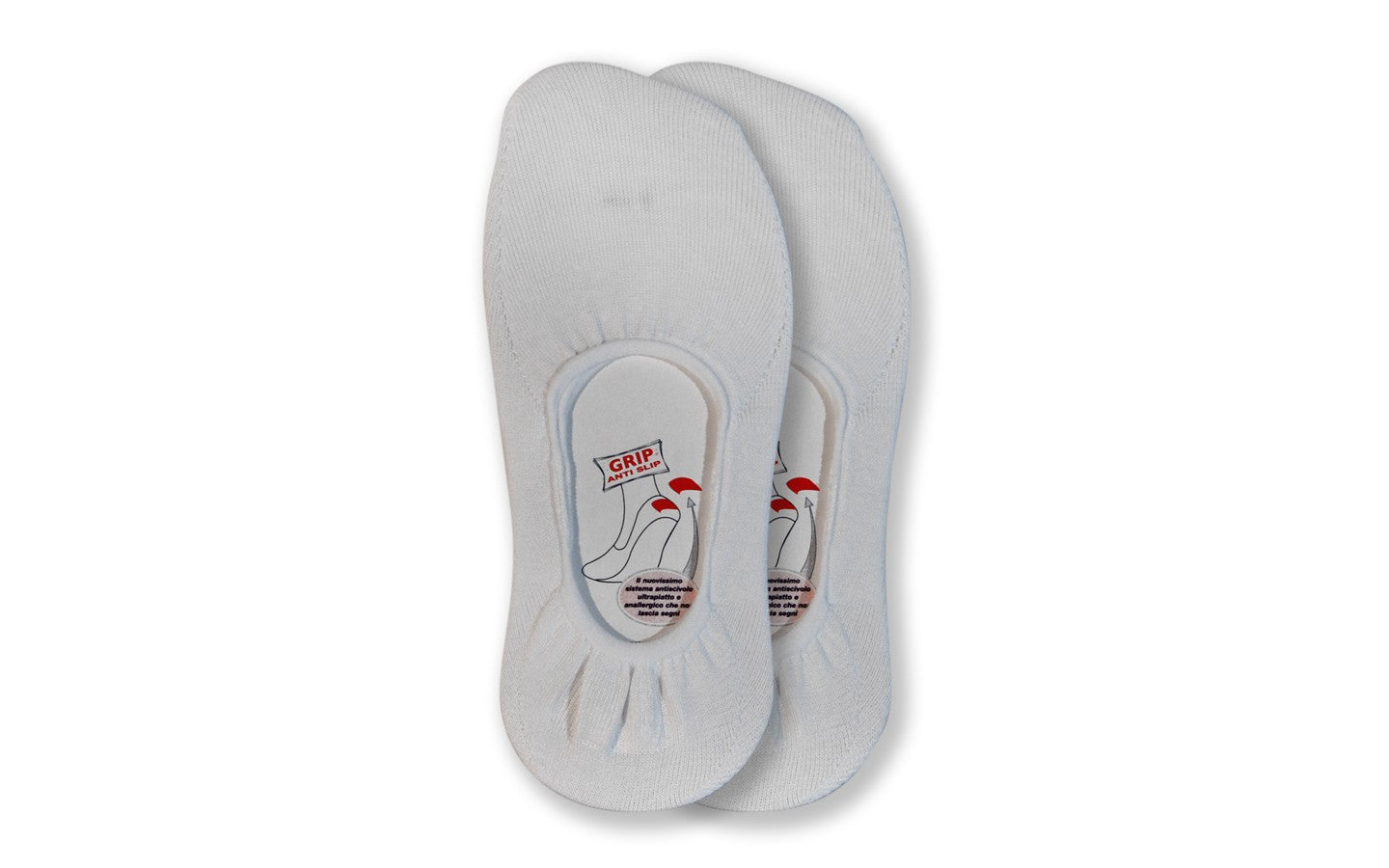 6 Paia di Calzini fantasmini unisex - salvapiede con Silicone antiscivolo sul tallone, in filo di scozia