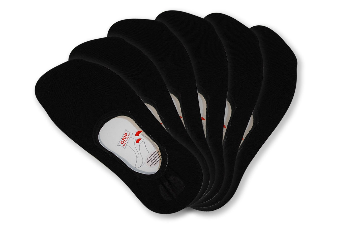 6 Paia di Calzini fantasmini unisex - salvapiede con Silicone antiscivolo sul tallone, in filo di scozia