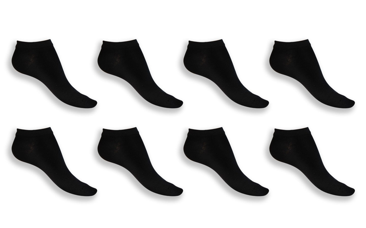 8 Paia di Fantasmini unisex in cotone traspirante, vari colori