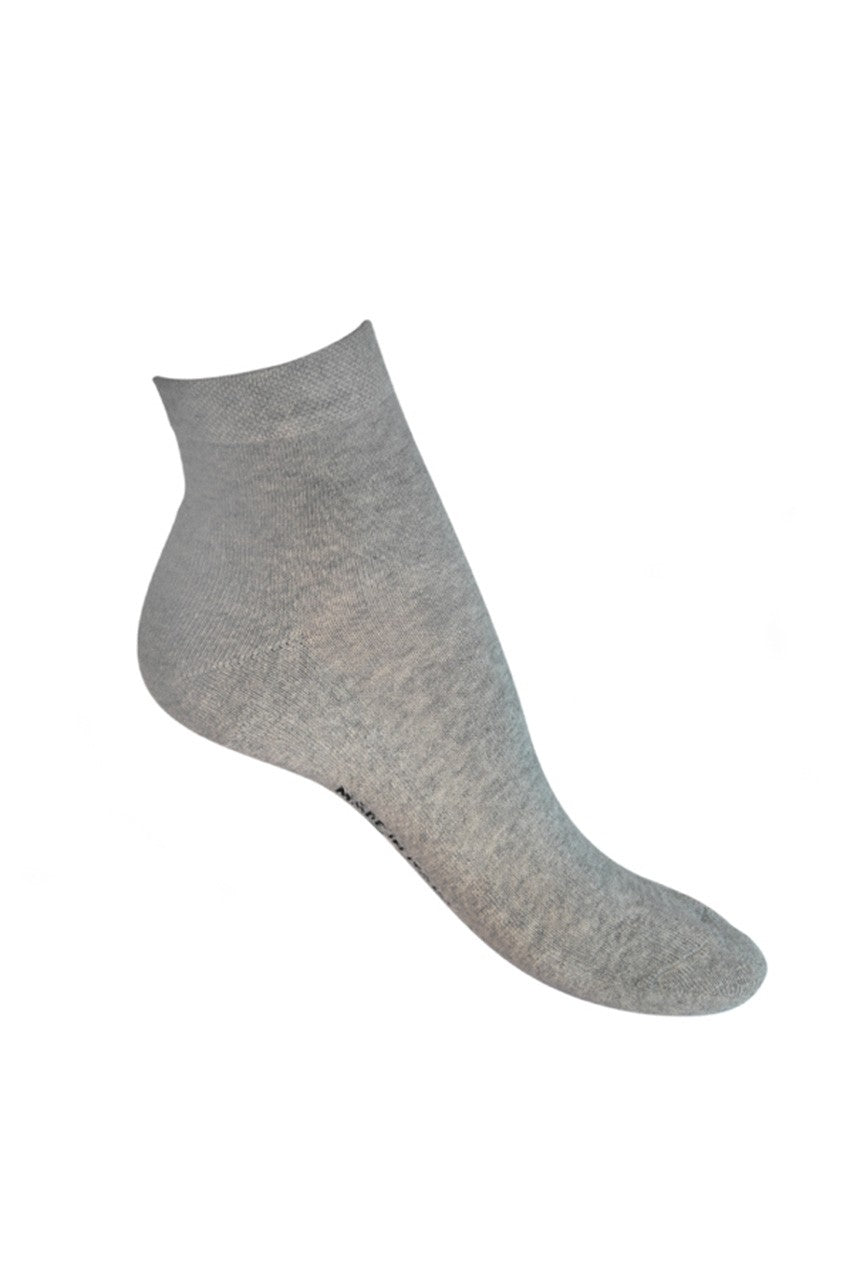 Calzino alla caviglia in cotone, con rinforzo in spugna su tutta la pianta del piede, confezione da 6 paia