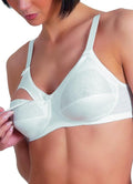 Reggiseno per allattamento senza ferretto, in puro cotone con apertura a clip, con coppe morbide e non imbottite