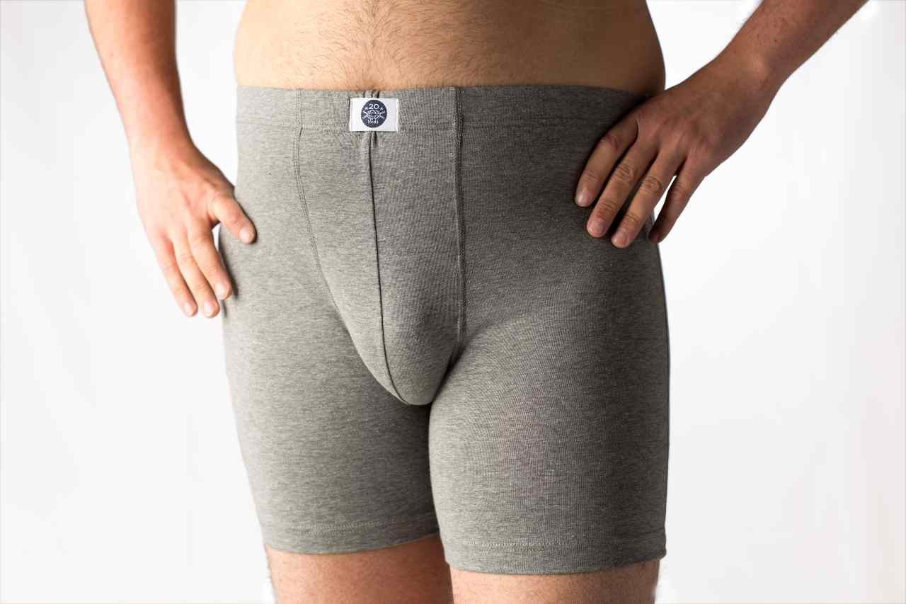 2 Boxer uomo conformati in cotone jersey elasticizzato, taglie forti, in diversi colori