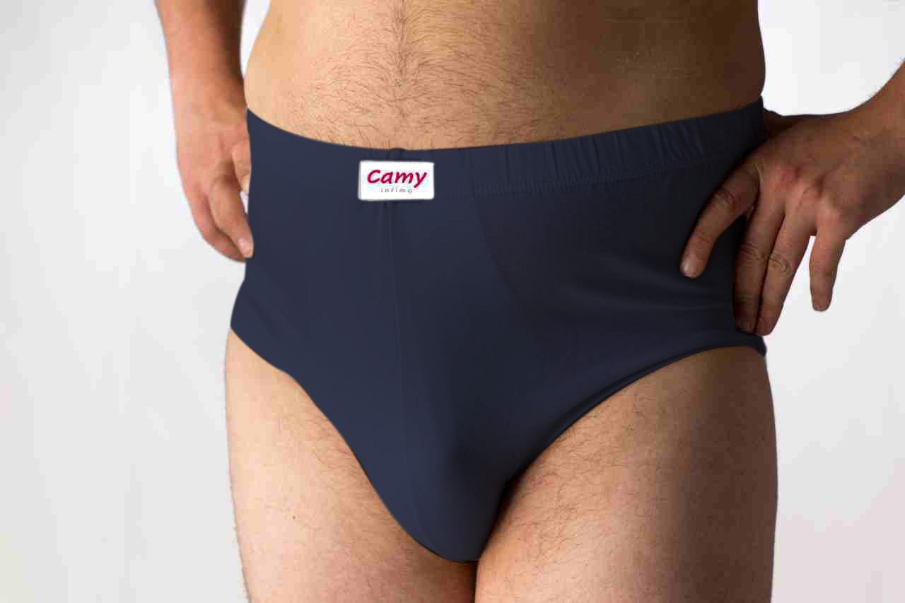 2 Slip uomo conformati in cotone jersey elasticizzato, taglie forti, disponibili in diversi colori