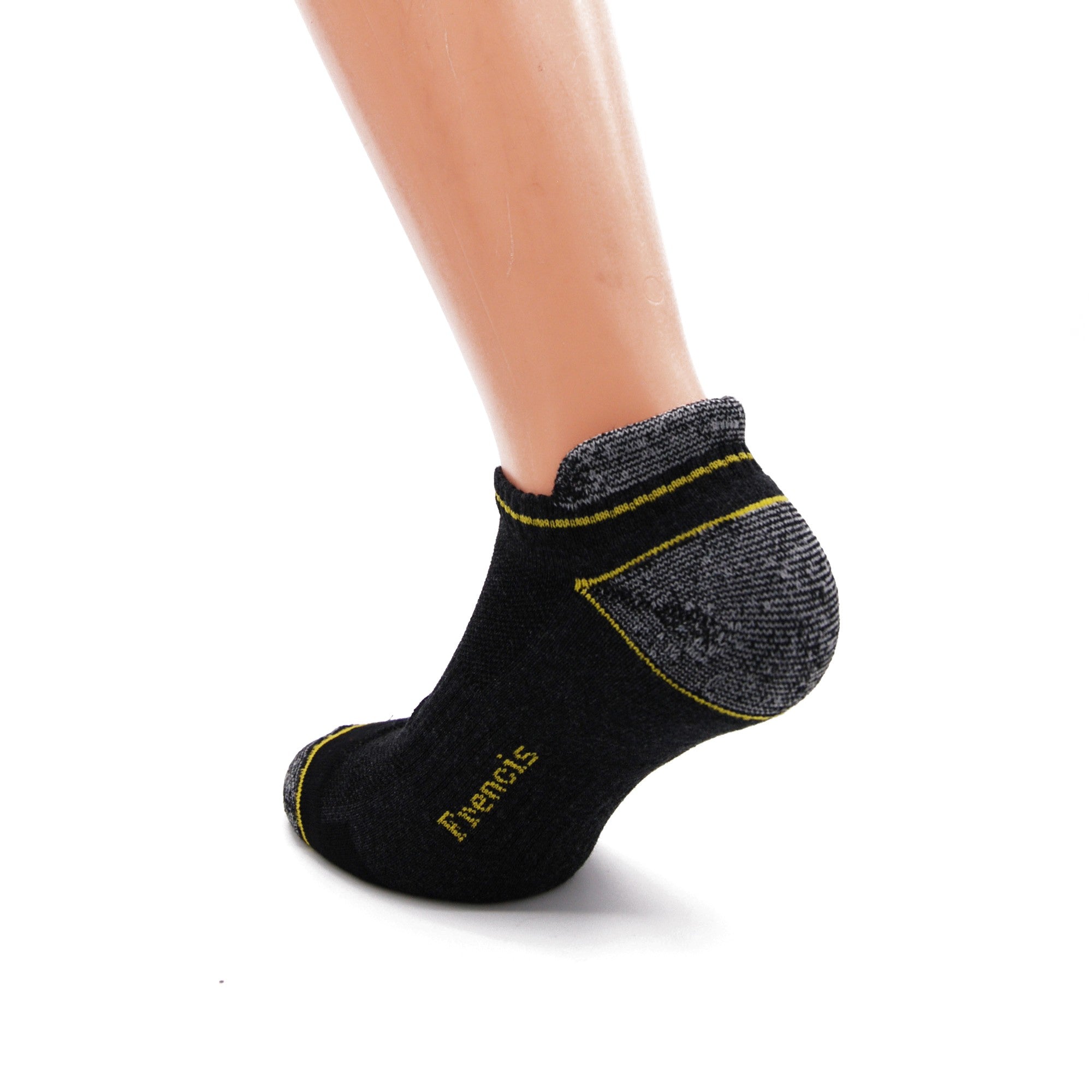 6 o 12 Paia di Calzini uomo da lavoro, fantasmini, in cotone, con rinforzi su punta e tallone