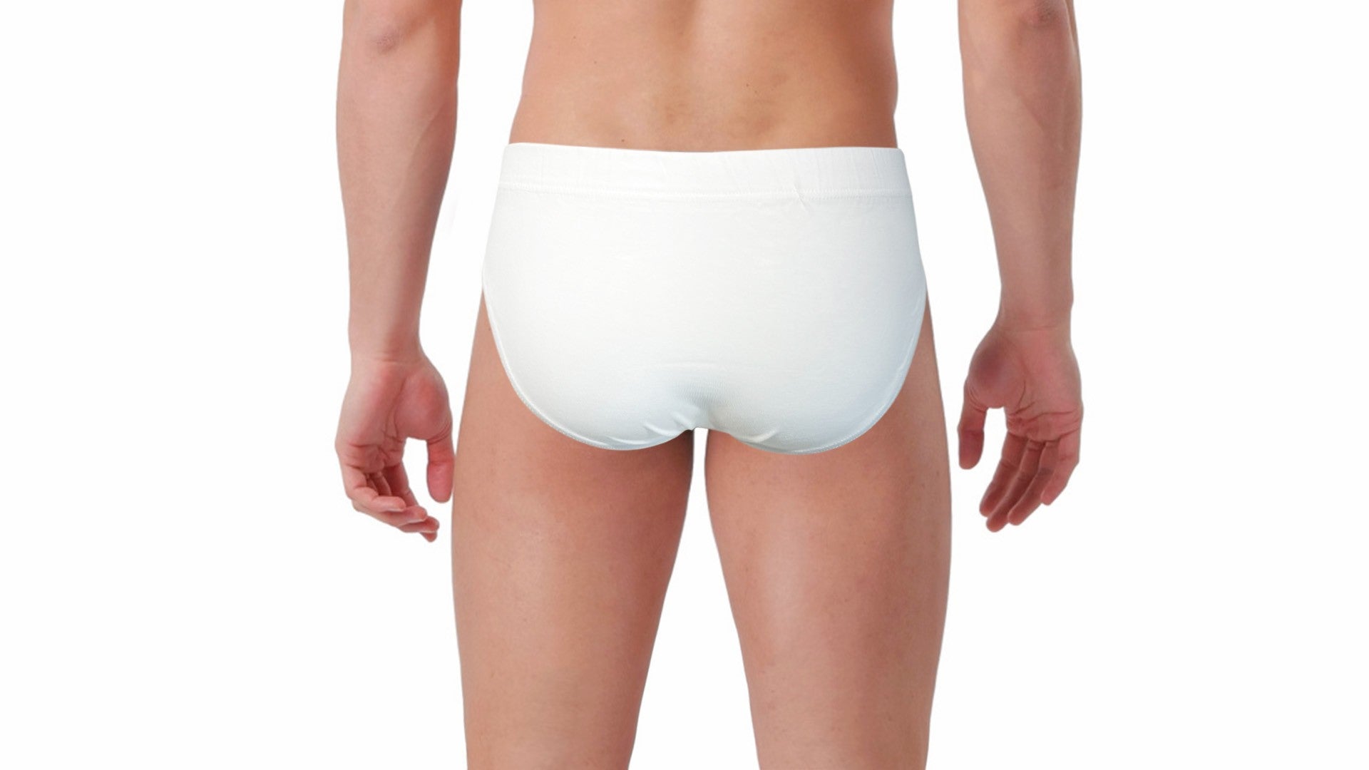 3 Slip uomo in cotone elasticizzato con elastico ricoperto, colore bianco o nero