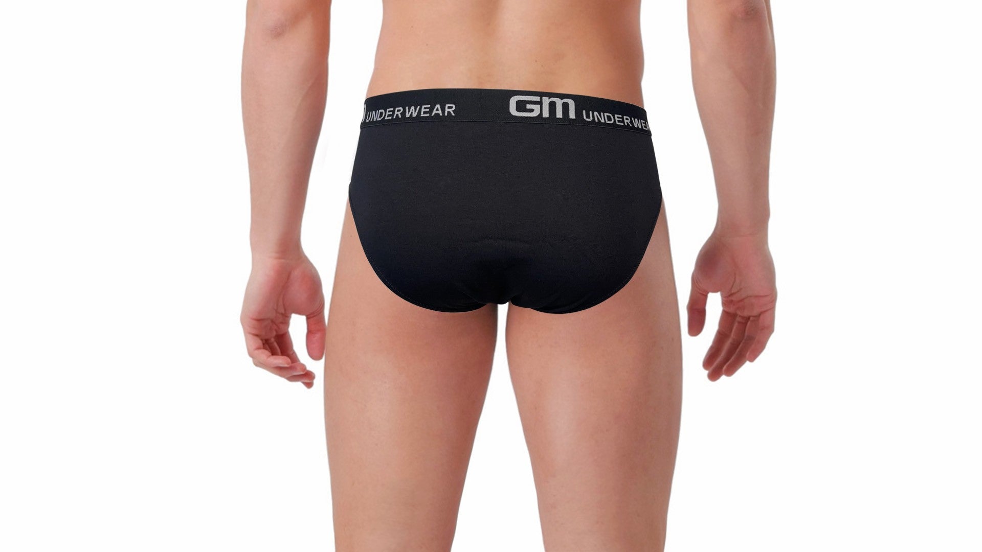 3 Slip uomo in cotone elasticizzato con elastico esterno a vista, colore bianco o nero