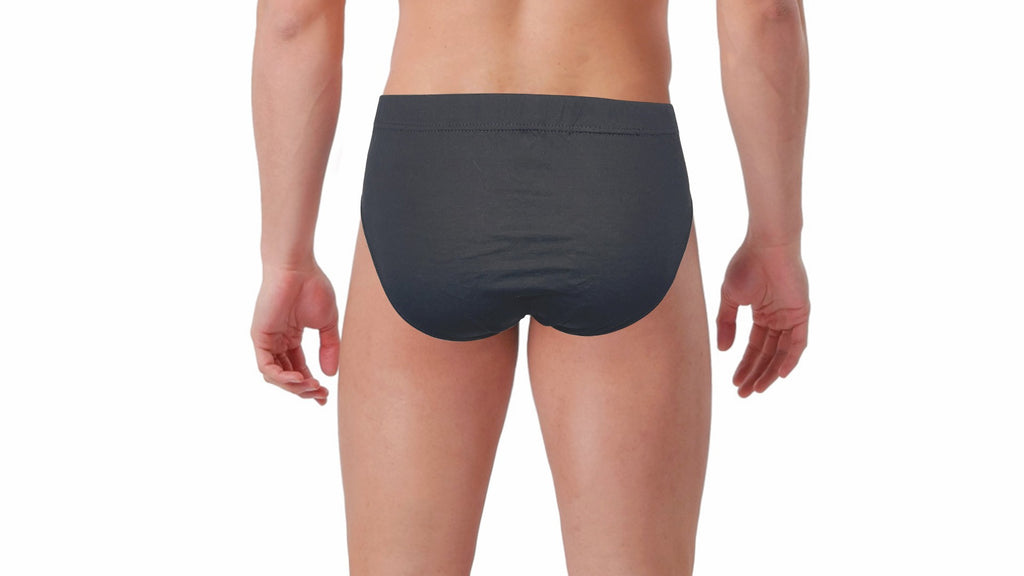 3 Slip uomo in 100% cotone con elastico ricoperto, disponibile in diversi colori