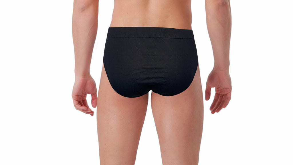 3 Slip uomo in 100% cotone con elastico ricoperto, disponibile in diversi colori