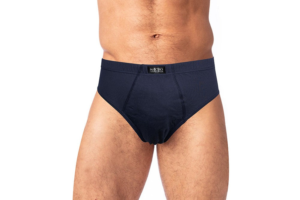3 Slip uomo in 100% cotone con elastico ricoperto, disponibile in diversi colori