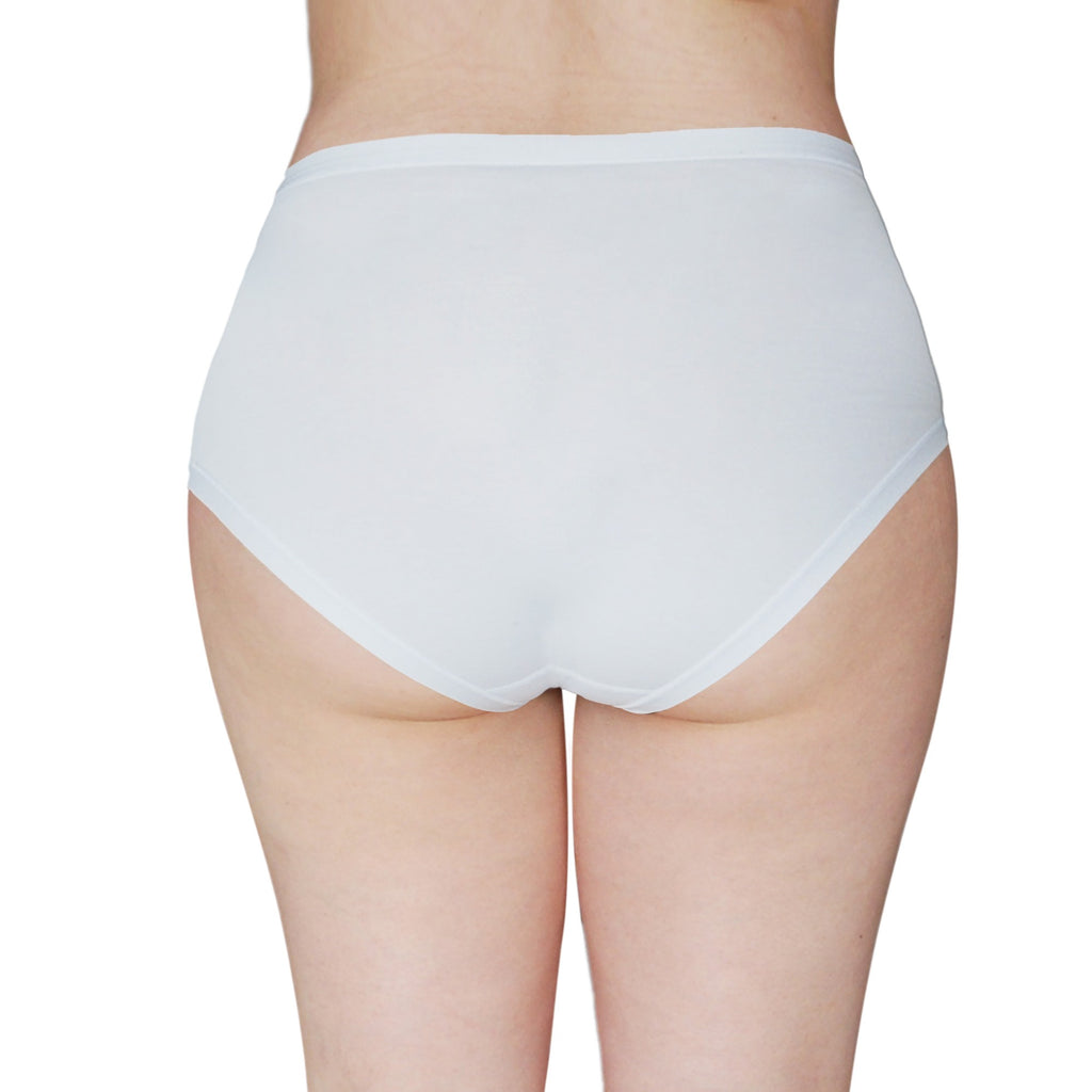 3 Slip donna midi classica a vita alta in cotone elasticizzato