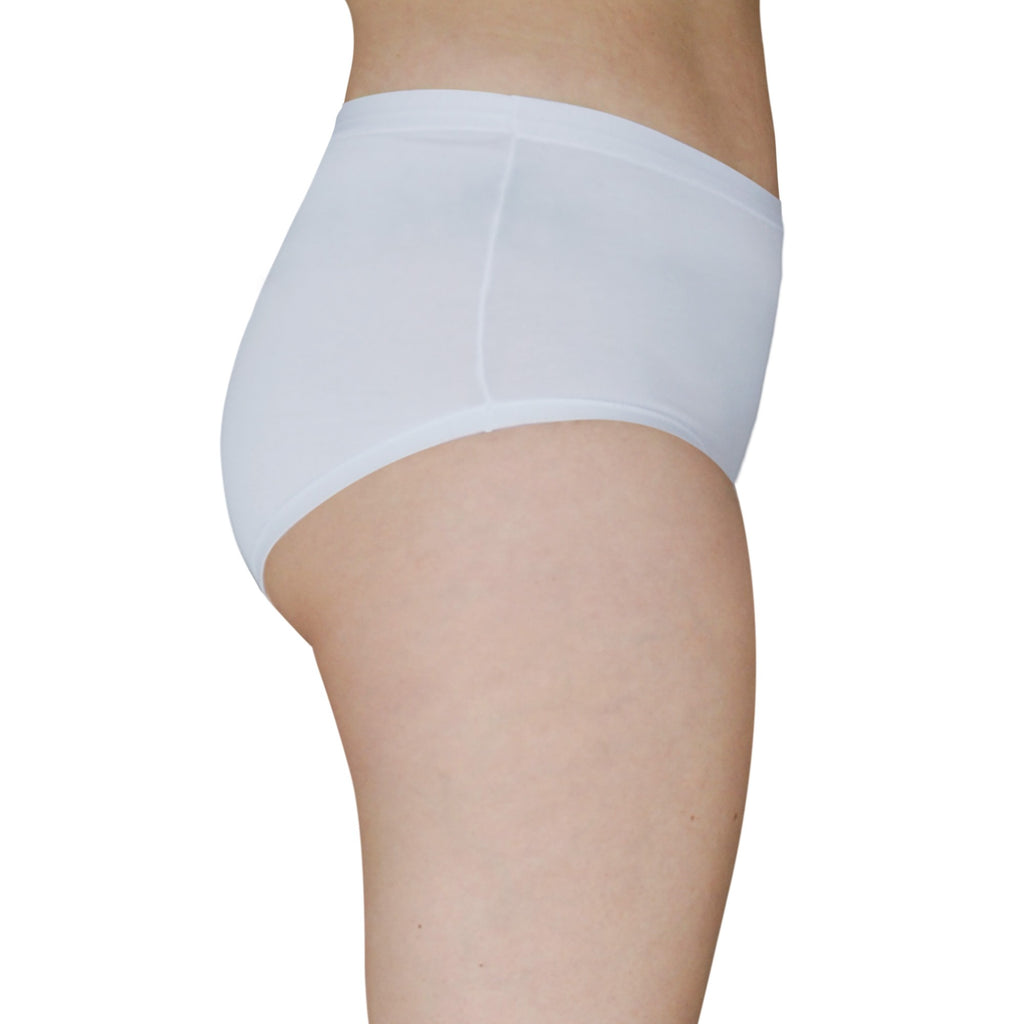 3 Slip donna midi classica a vita alta in cotone elasticizzato