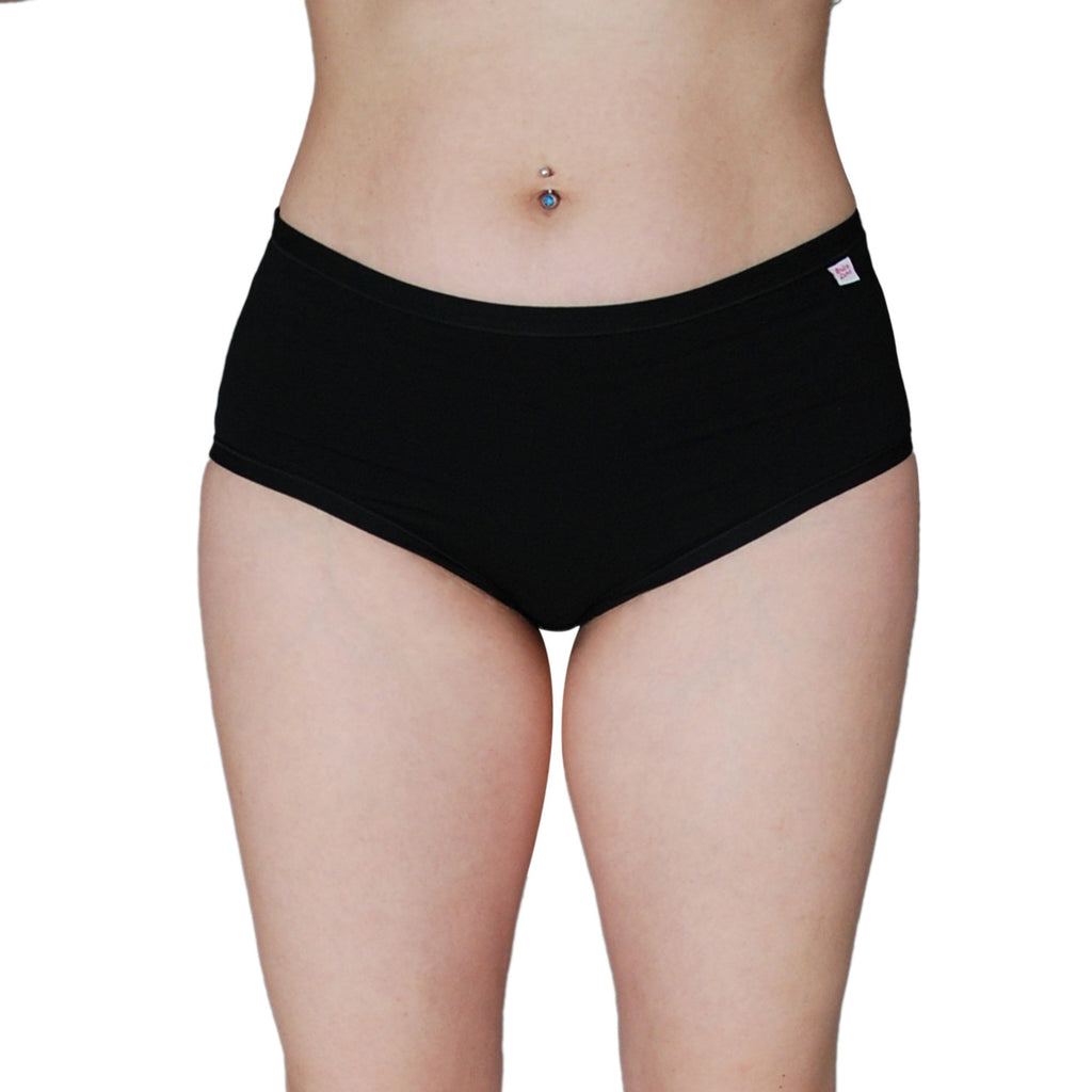 3 Slip donna midi classica a vita alta in cotone elasticizzato