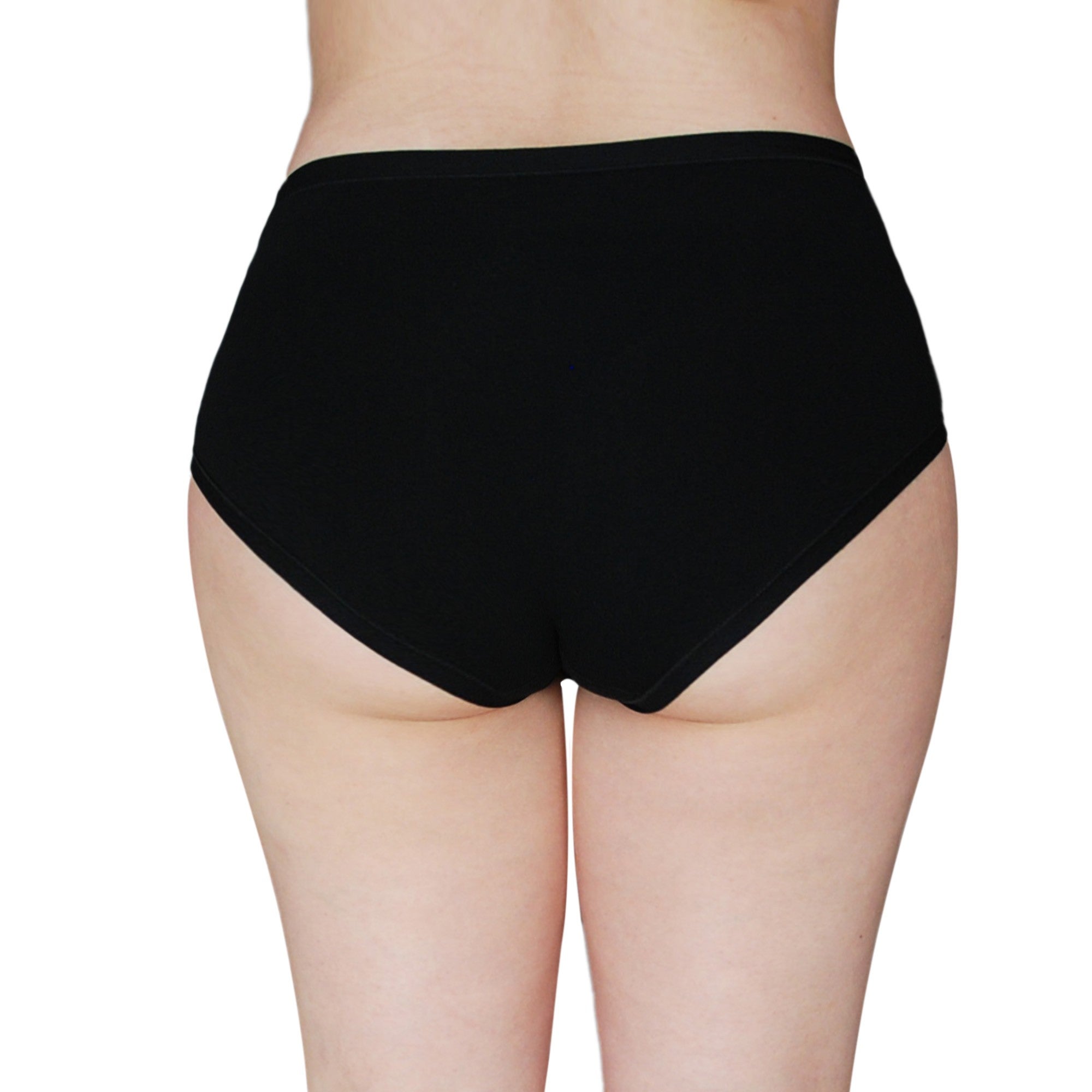 3 Slip donna midi classica a vita alta in cotone elasticizzato