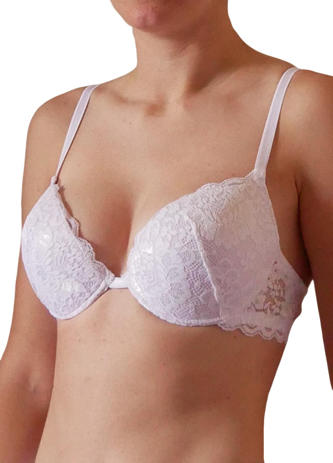 Reggiseno con ferretto in pizzo con leggera imbottitura