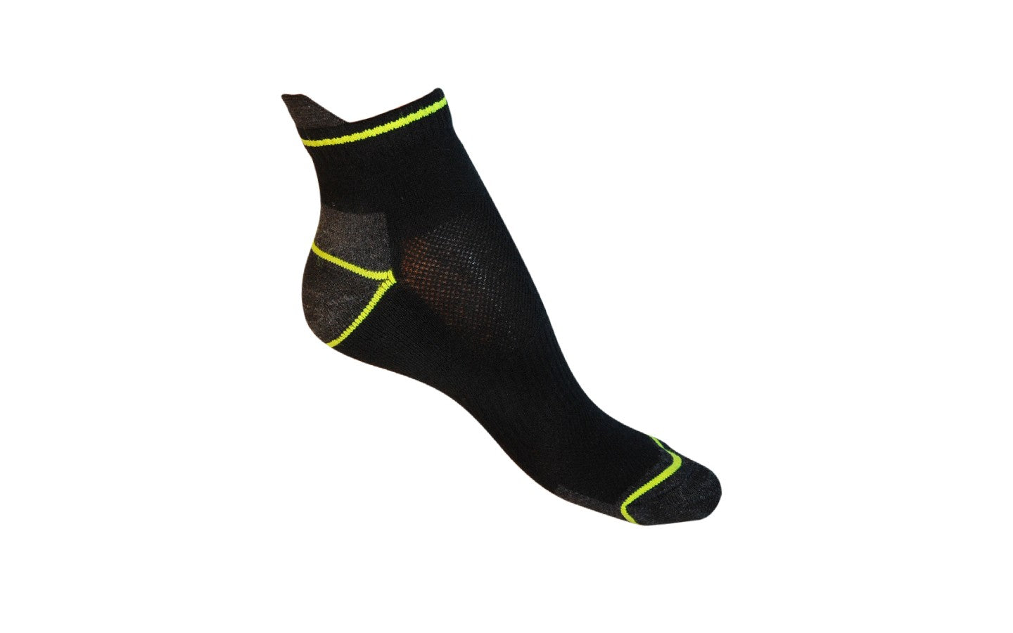 Calzini uomo da lavoro corti alla caviglia, in cotone, con rinforzi su punta e tallone, ideali per scarpe antinfortunistiche