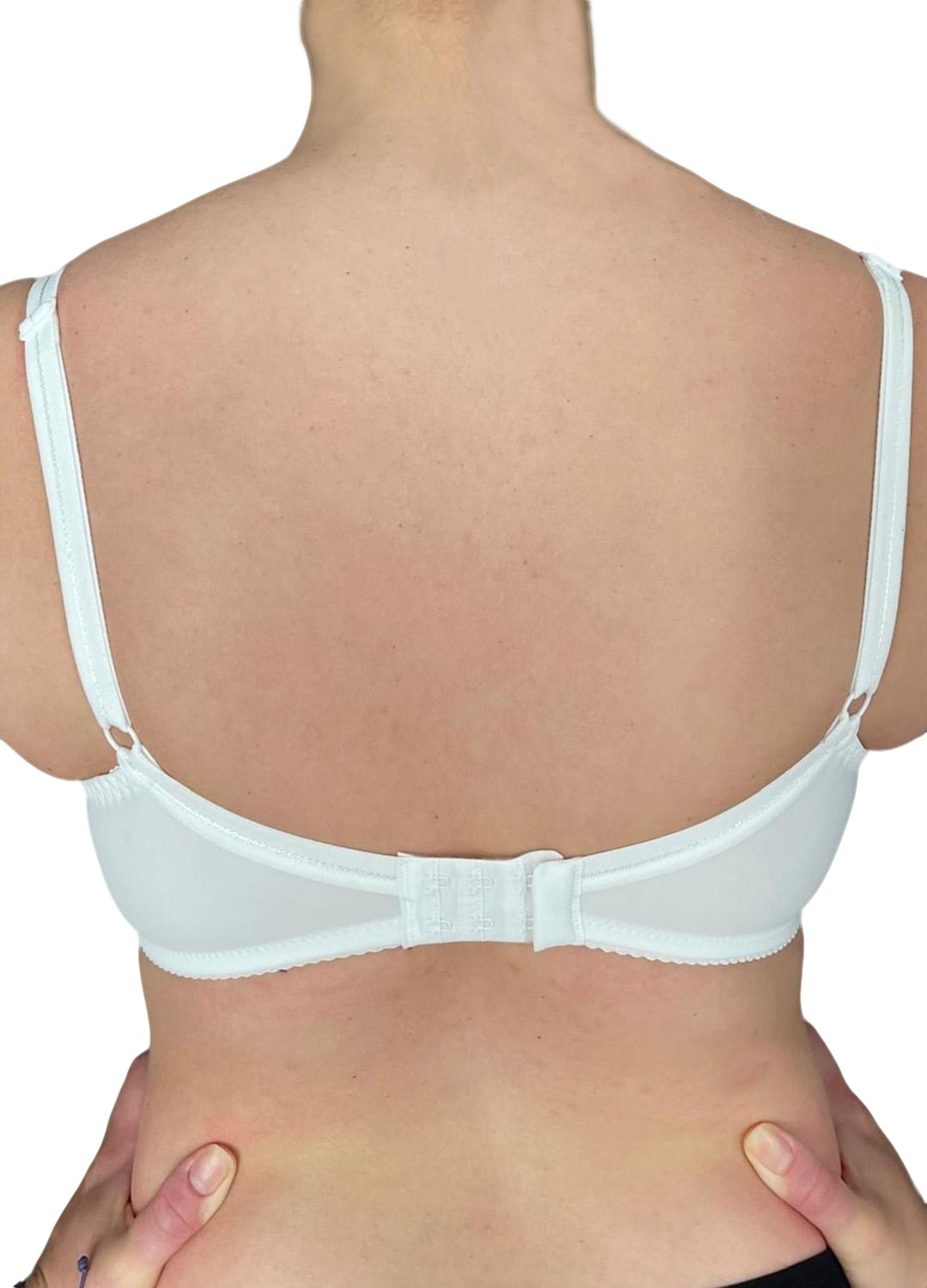 Reggiseno con ferretto a spalla stretta, senza imbottitura, in microfibra esternamente e cotone internamente