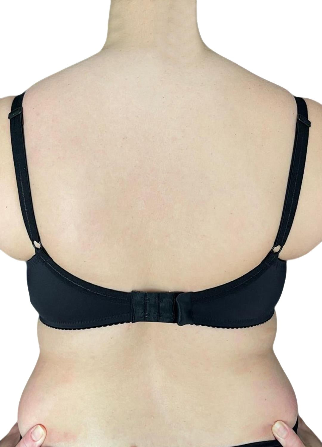 Reggiseno con ferretto a spalla stretta, senza imbottitura, in microfibra esternamente e cotone internamente