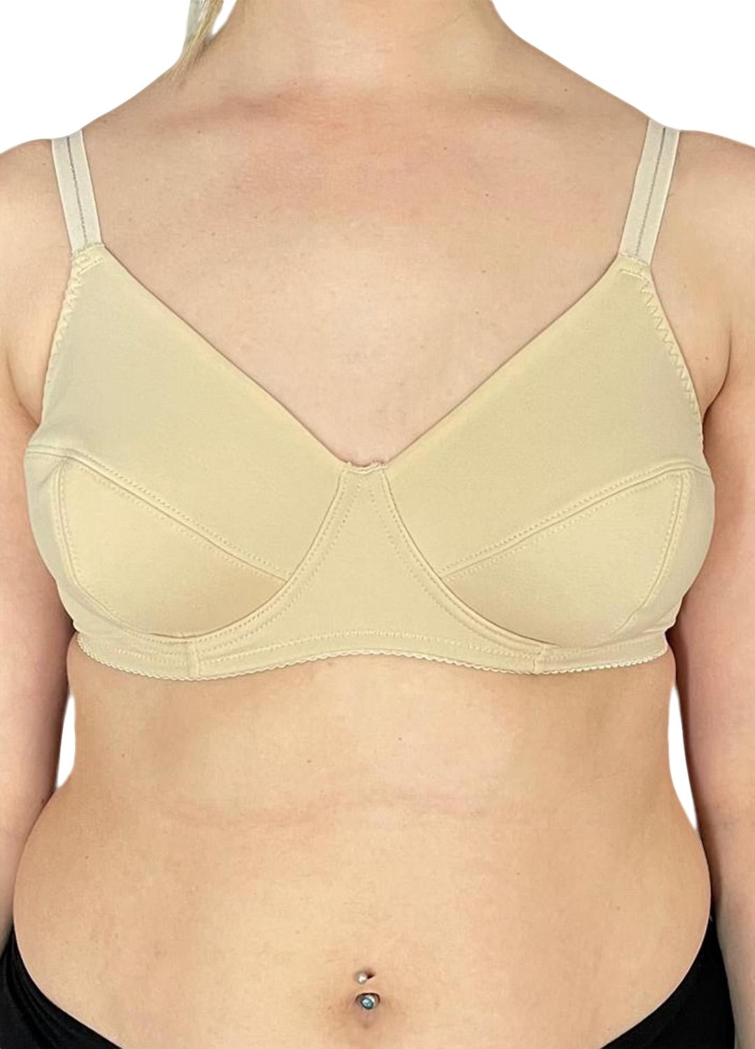 Reggiseno con ferretto a spalla stretta, senza imbottitura, in microfibra esternamente e cotone internamente