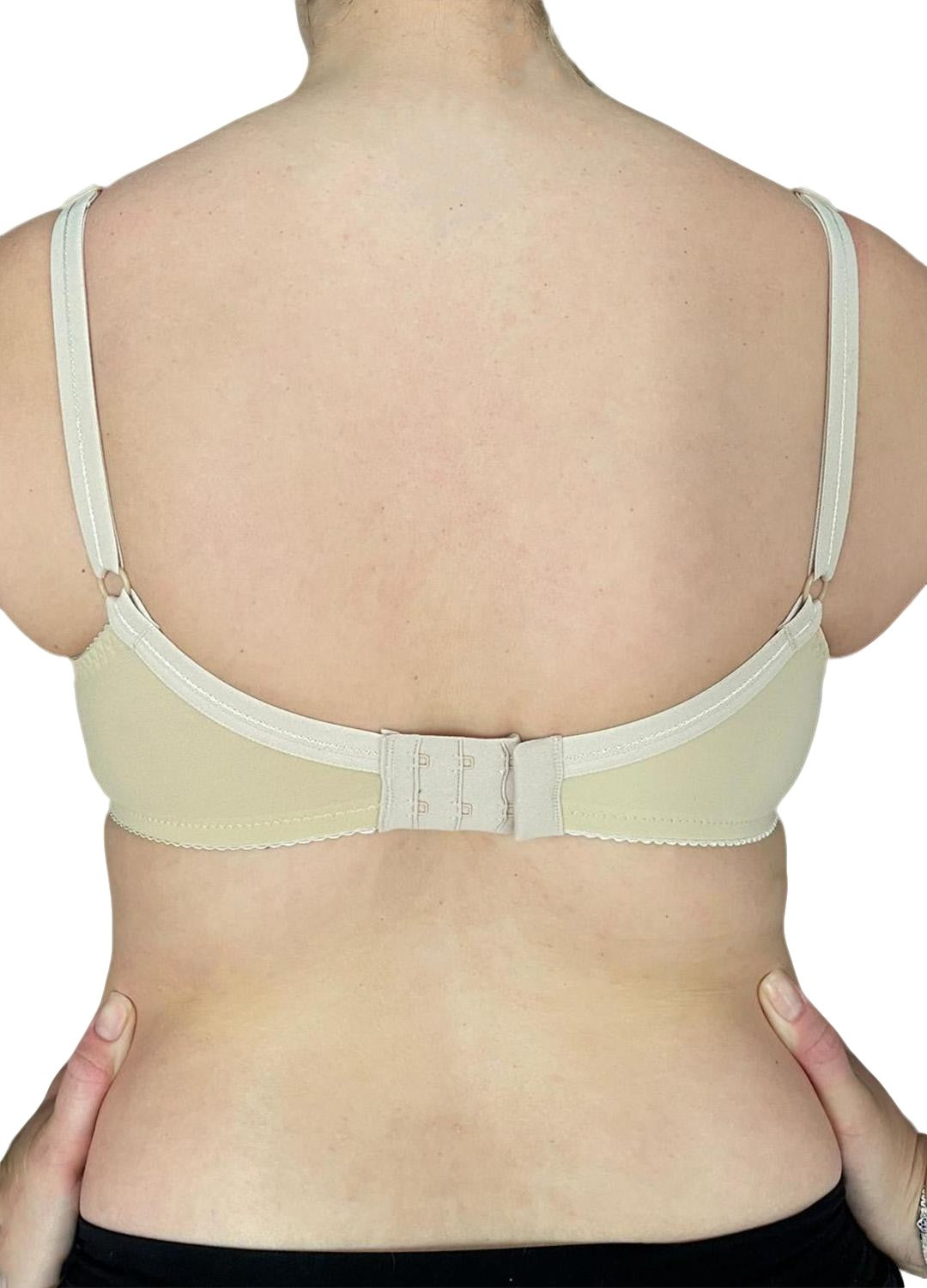 Reggiseno con ferretto a spalla stretta, senza imbottitura, in microfibra esternamente e cotone internamente