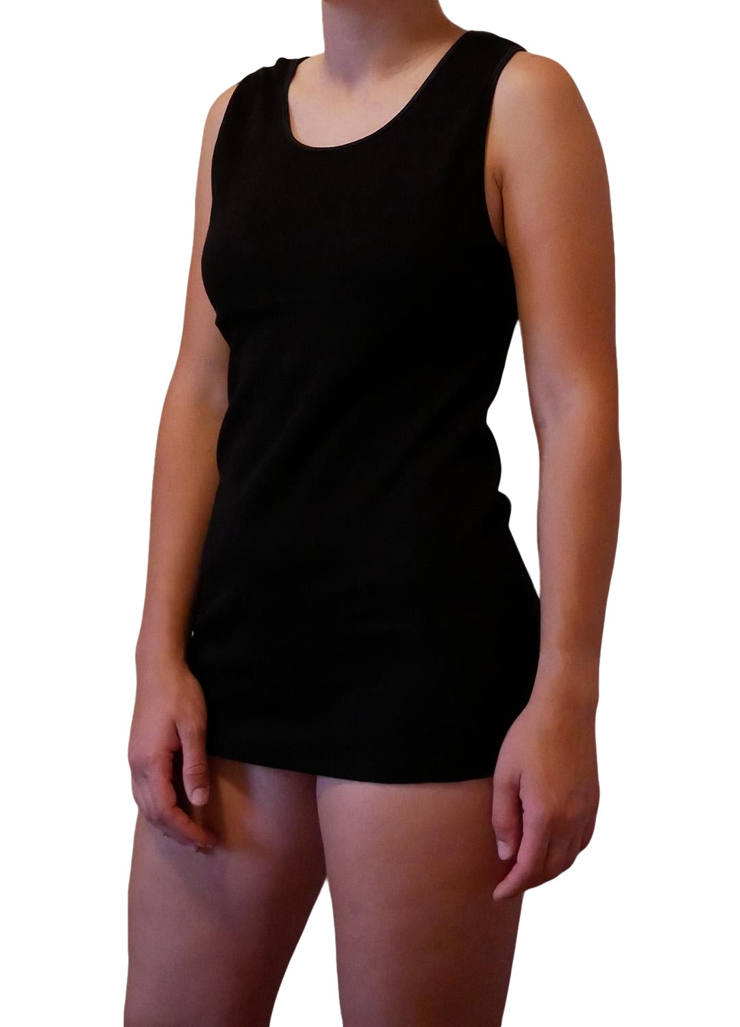 2 Canotte donna a Spalla Larga in 100% cotone