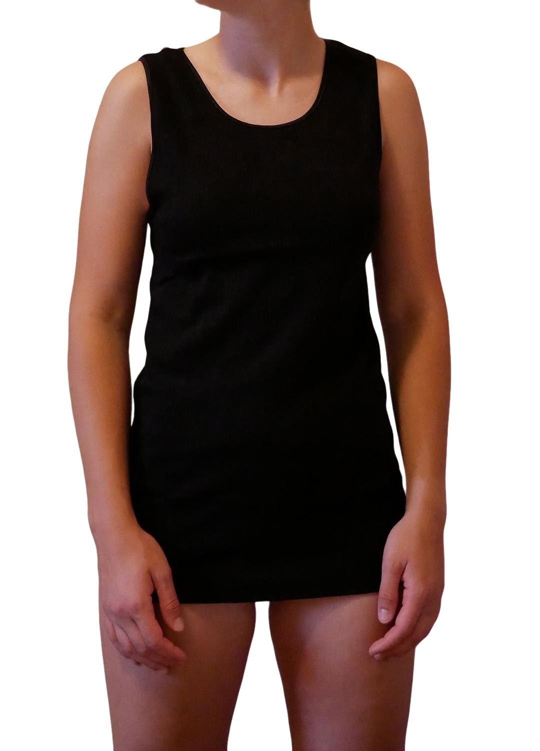 Canotta donna a Spalla Larga in 100% cotone, confezione da 2 pezzi