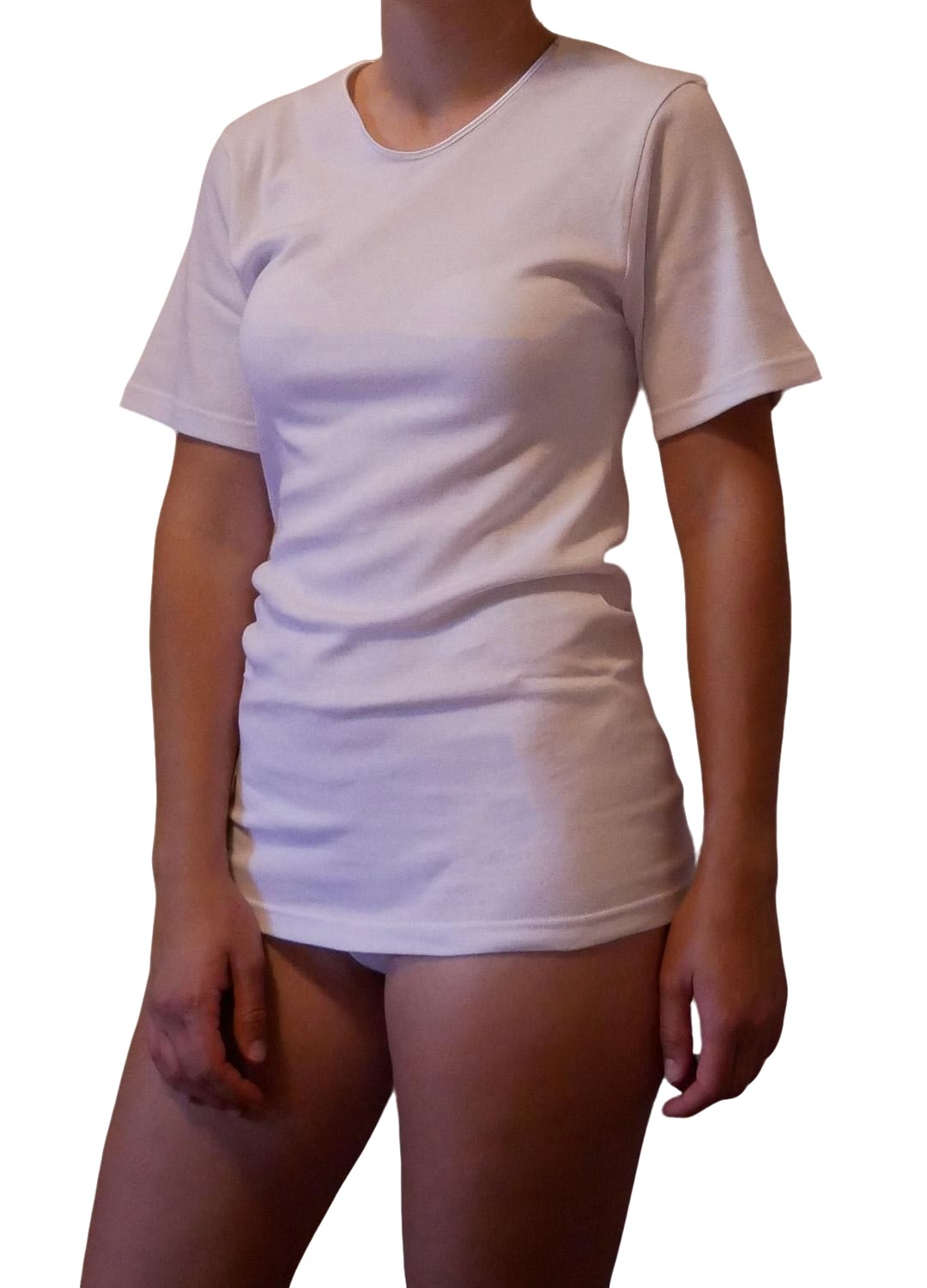 2 Maglie donna a mezza manica in caldo cotone