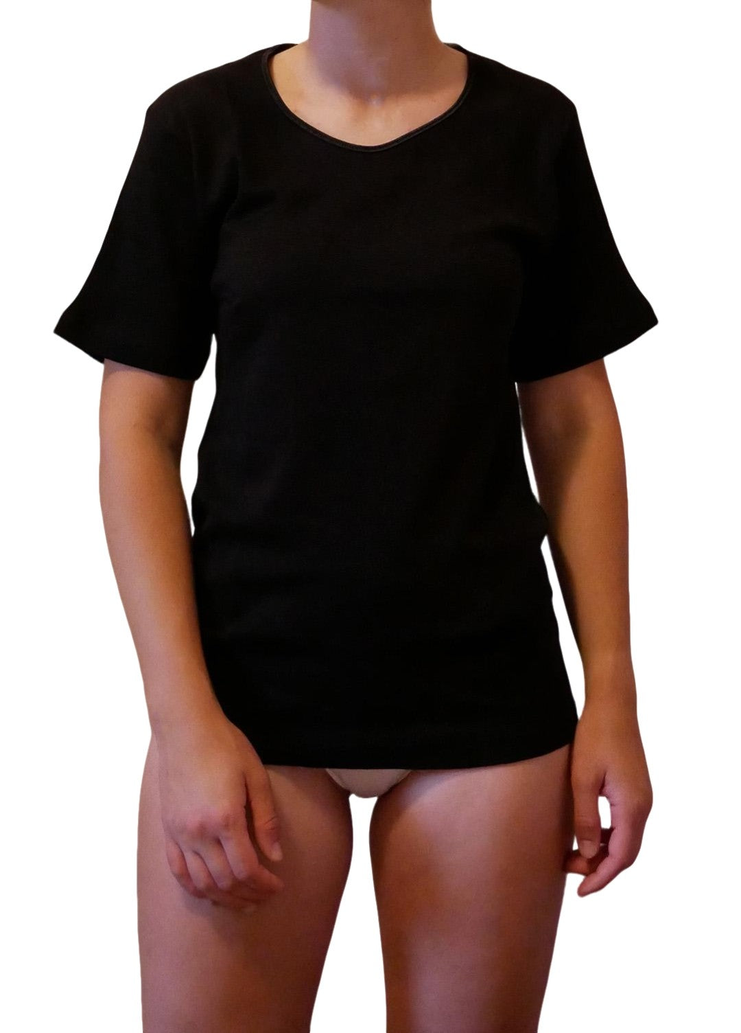 2 Maglie donna a mezza manica in caldo cotone