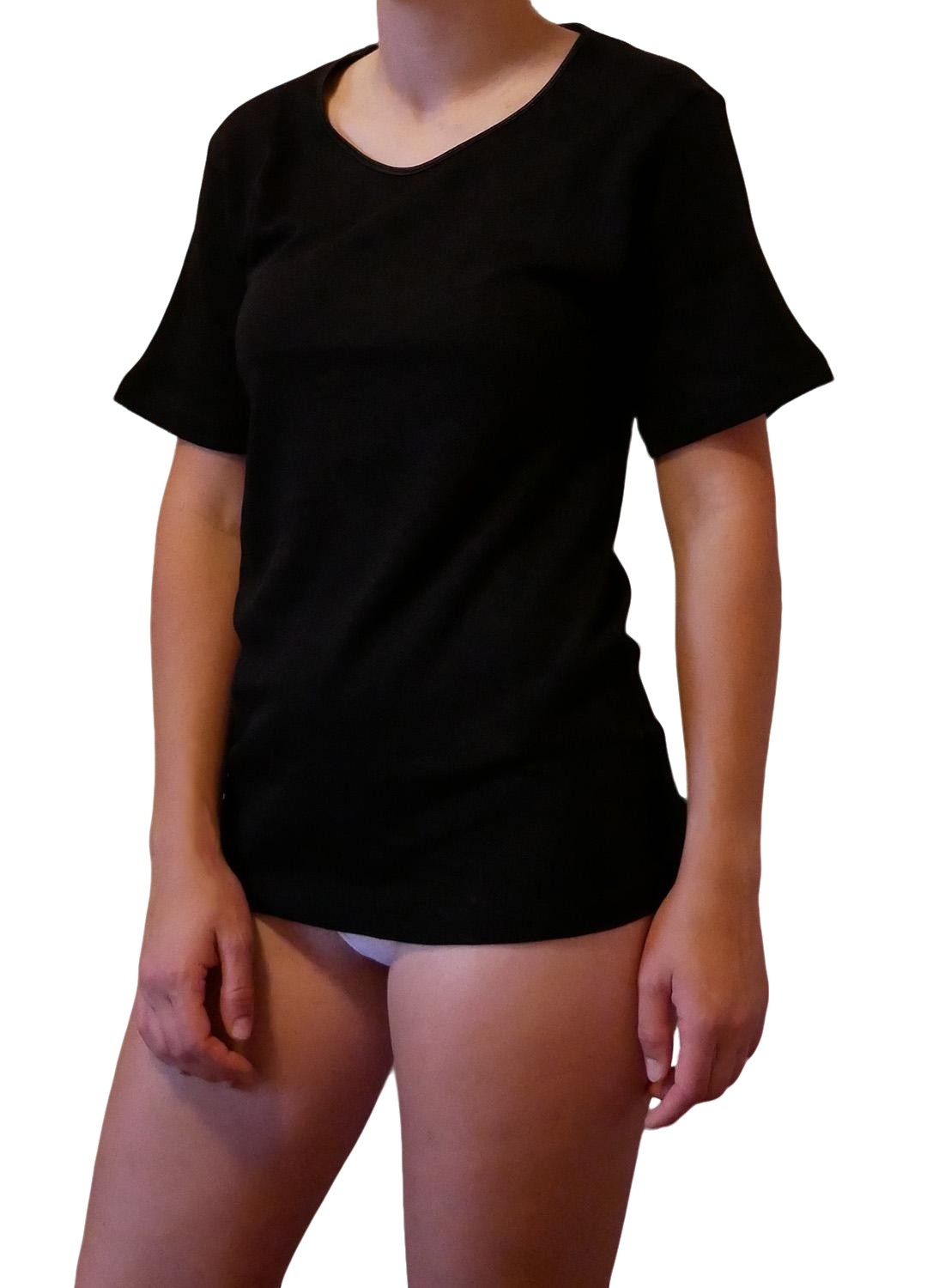 2 Maglie donna a mezza manica in caldo cotone