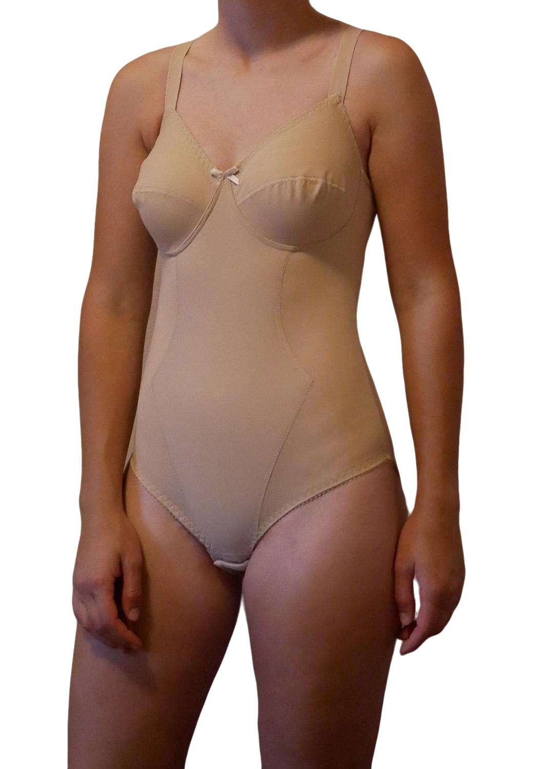 Body contenitivo in tessuto elasticizzato e modellante, disponibile in vari colori e taglie