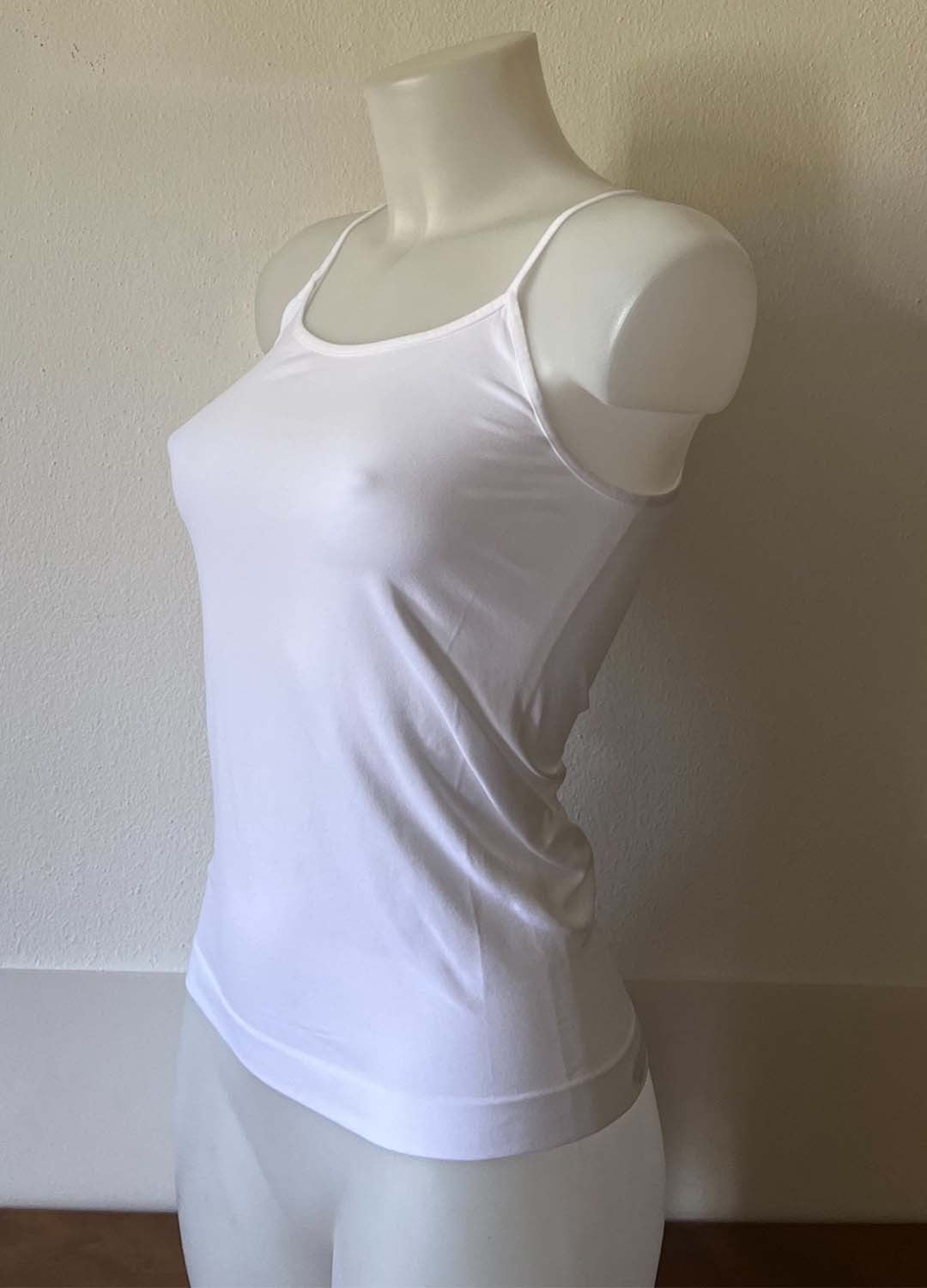 Canotta donna a spalla stretta in Microfibra