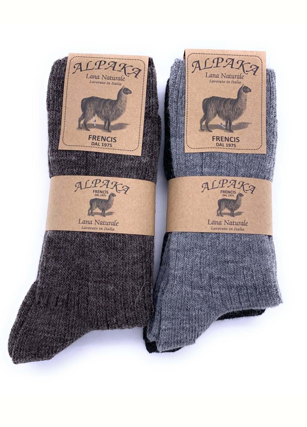 Calzini caldi in alpaca corti al polpaccio per uomo e donna